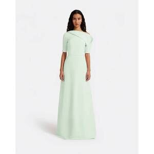 NEW SAFIYAA stephanie long dress in sea glass